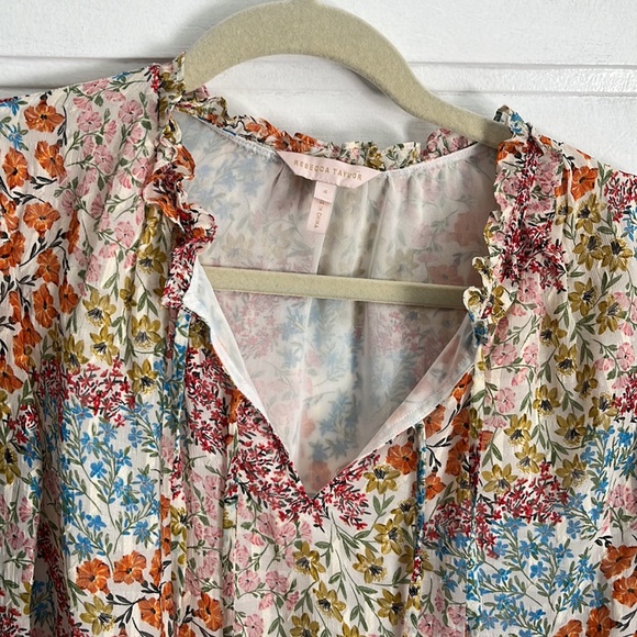 Rebecca Taylor Long Sleeve Ava Top - Picture 7 of 12